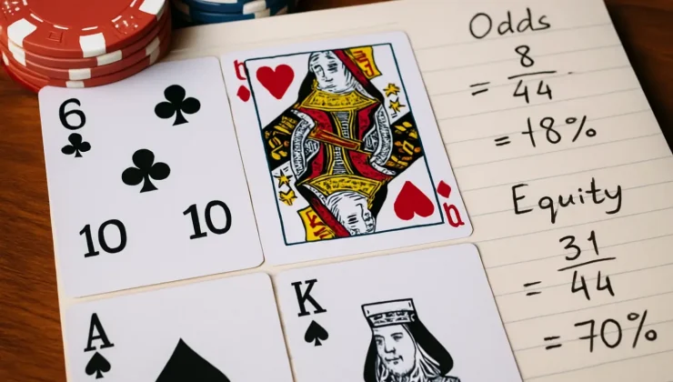 Как рассчитать шансы и эквити в покере перед ставкой