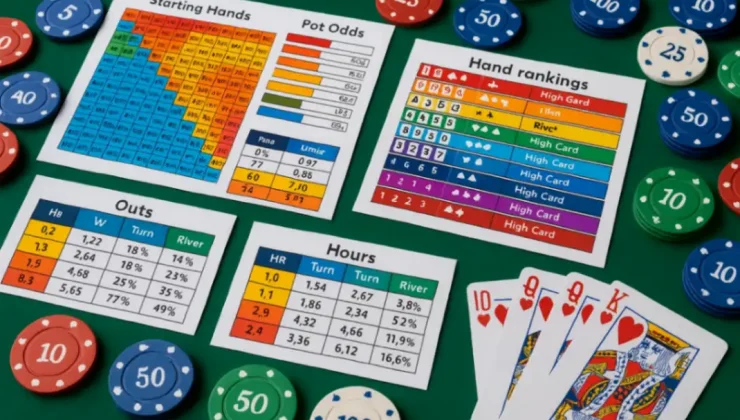 Шпаргалки по покеру — таблицы и подсказки для игроков