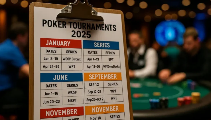 Покерные турниры 2025 — расписание и крупнейшие серии