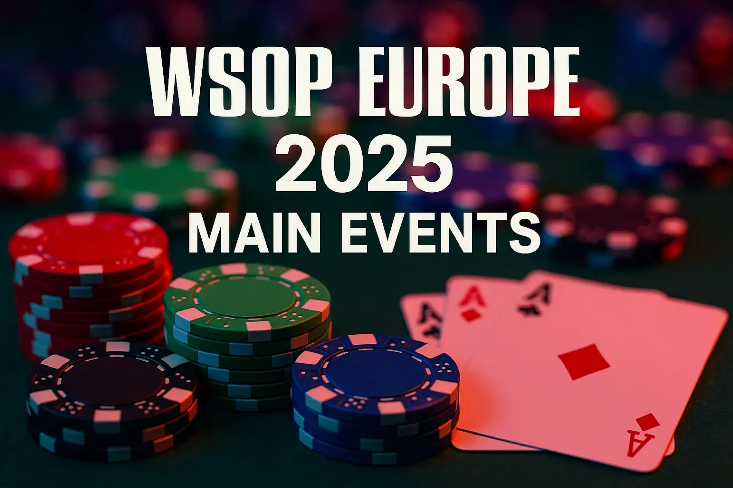 WSOP Europe 2025 — главные турниры, даты и место проведения