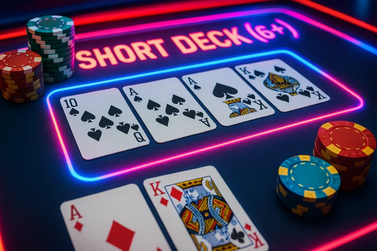 Short Deck (6+) — правила и отличия от классики